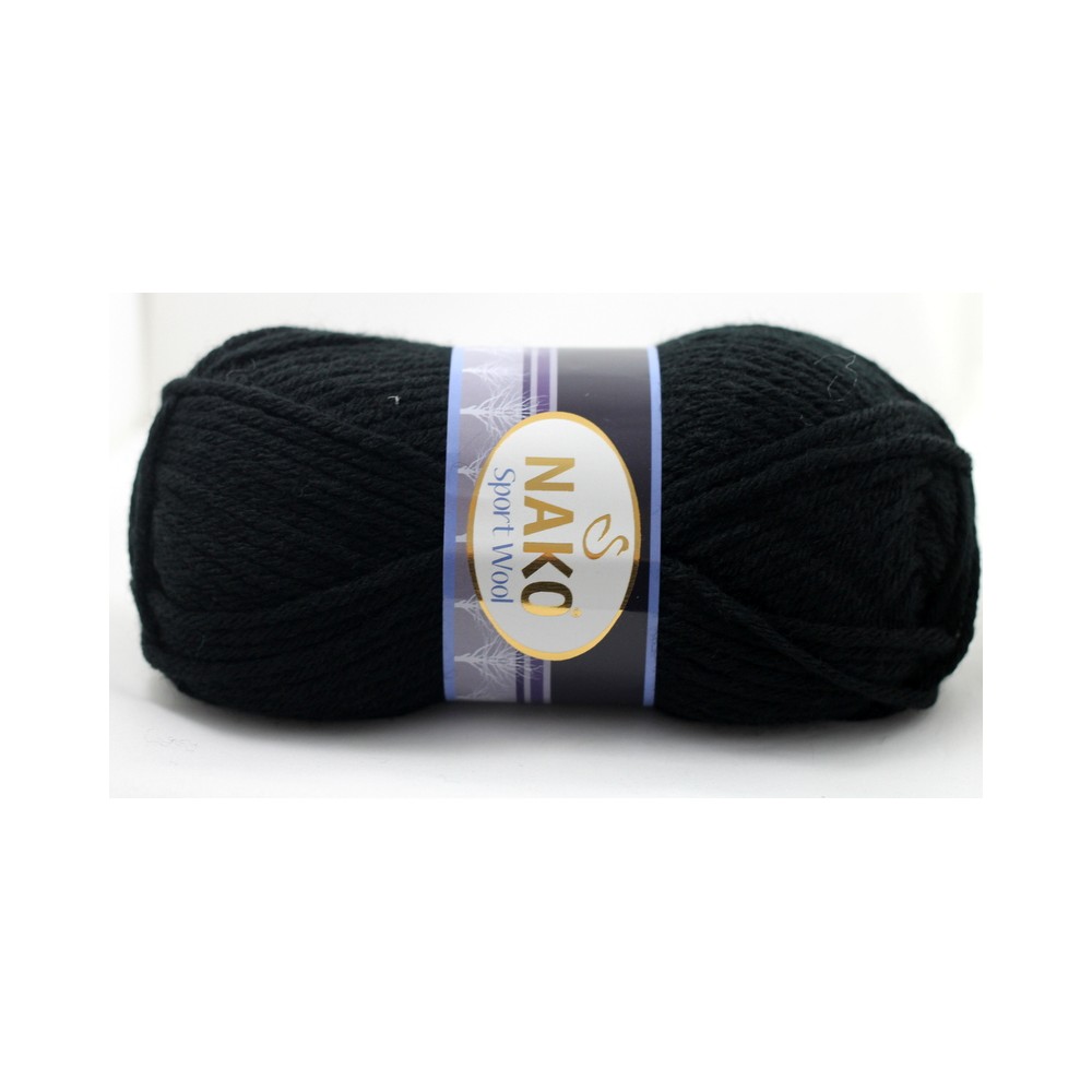 Nako Sport Wool (217) CZARNY